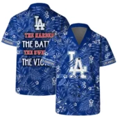 Los Angeles Dodgers Victory Palm Hawaiian Shirt - TeeAloha