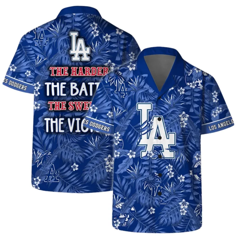 Los Angeles Dodgers Victory Palm Hawaiian Shirt