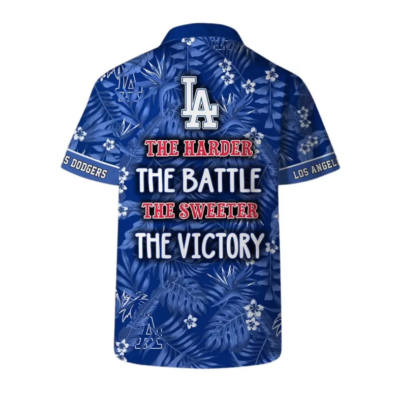 Los Angeles Dodgers Victory Palm Hawaiian Shirt