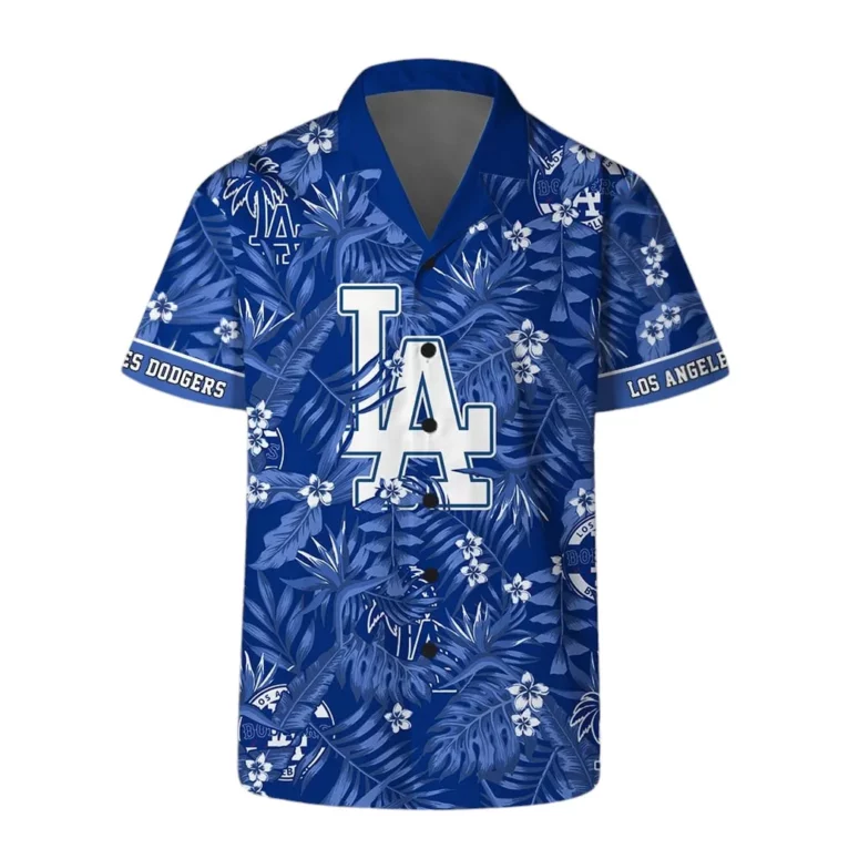 Los Angeles Dodgers Victory Palm Hawaiian Shirt