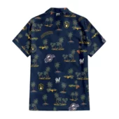 Milwaukee Brewers Island Paradise Hawaiian Shirt Back - TeeAloha