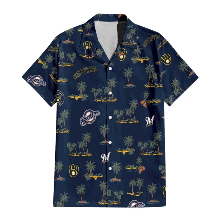 Milwaukee Brewers Island Paradise Hawaiian Shirt