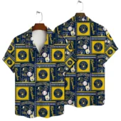 Milwaukee Brewers Retro Patchwork Hawaiian Shirt