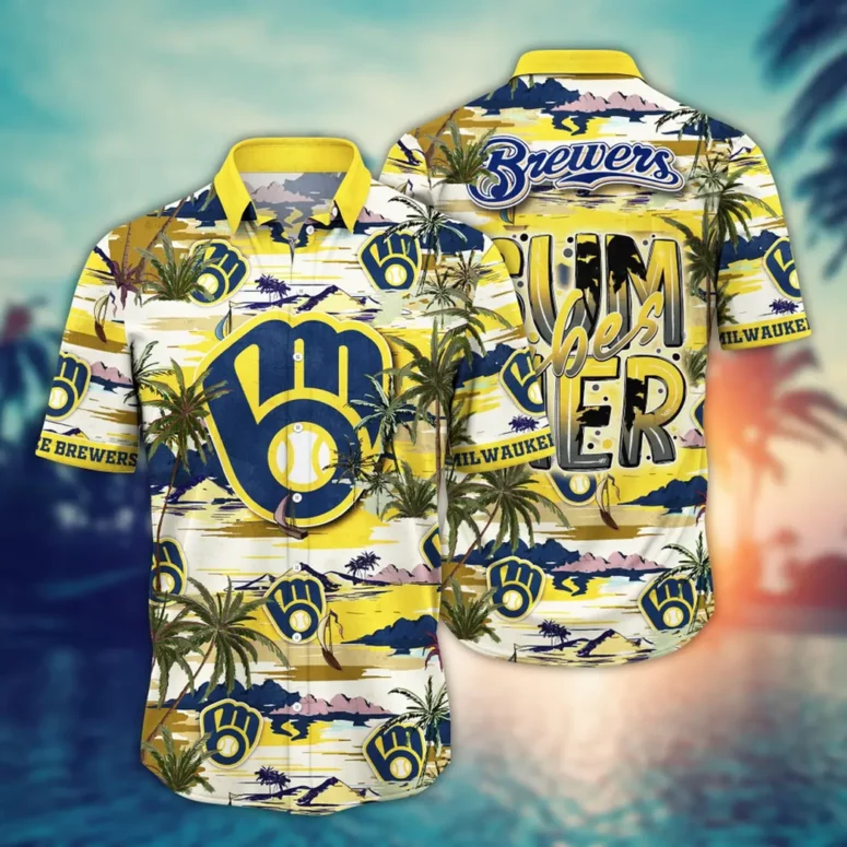 Milwaukee Brewers Summer Vibes Hawaiian Shirt