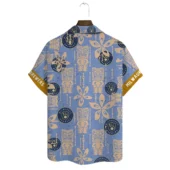 Milwaukee Brewers Tiki Floral Hawaiian Shirt Back - TeeAloha