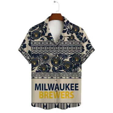 Milwaukee Brewers Tribal Spirit Hawaiian Shirt