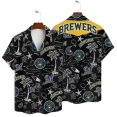 Milwaukee Brewers Tropical Nights Hawaiian Shirt - TeeAloha