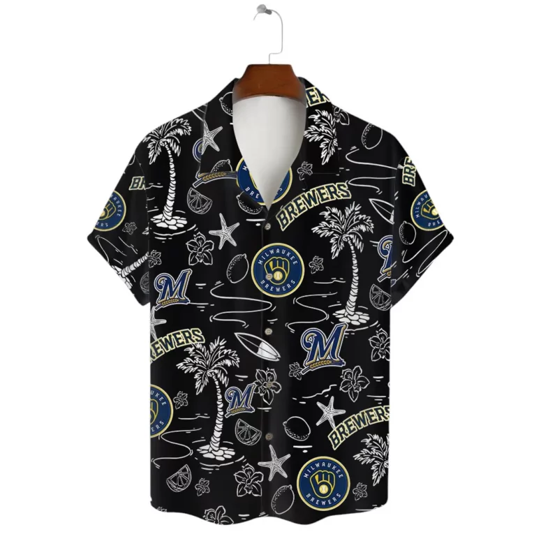 Milwaukee Brewers Tropical Nights Hawaiian Shirt