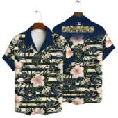 Milwaukee Brewers Tropical Stripes Hawaiian Shirt - TeeAloha