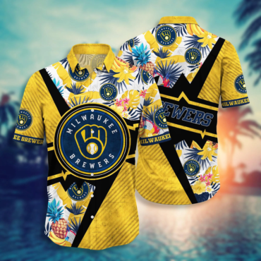 Milwaukee Brewers Tropical Thunder Hawaiian Shirt