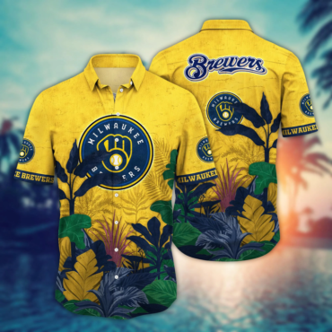 Milwaukee Brewers Tropical Triumph Hawaiian Shirt