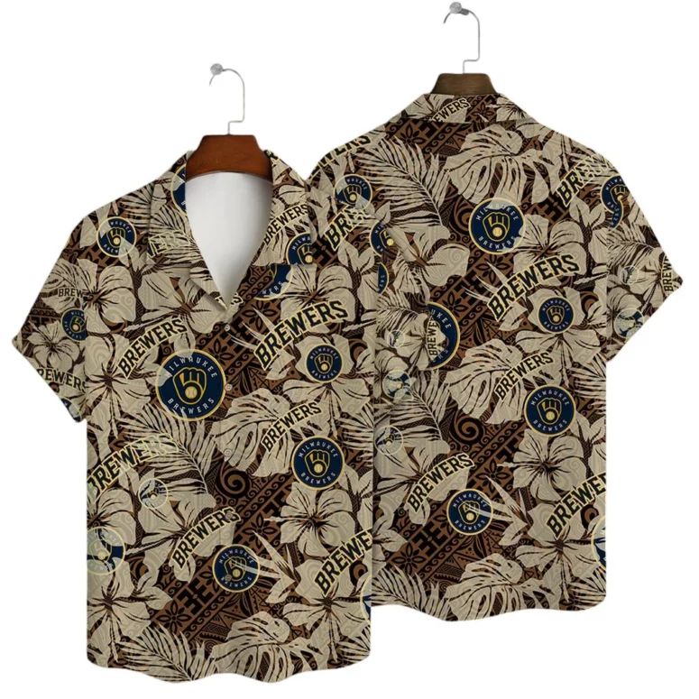 Milwaukee Brewers Tropical Vibes Hawaiian Shirt