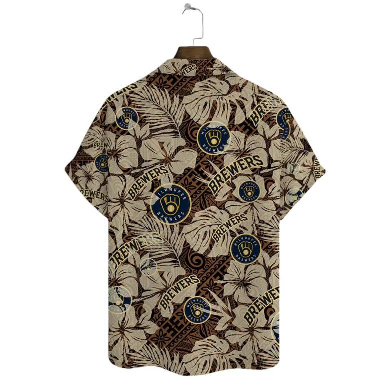 Milwaukee Brewers Tropical Vibes Hawaiian Shirt