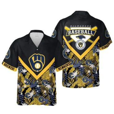 Milwaukee Brewers Victory Vibes Hawaiian Shirt