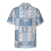 Minnesota Twins Palm Paradise Hawaiian Shirt Back - TeeAloha