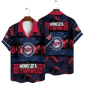 Minnesota Twins Paradise Print Hawaiian Shirt - TeeAloha