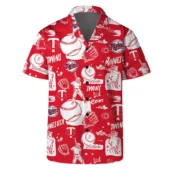 Minnesota Twins Red All Star Hawaiian Shirt Front - TeeAloha