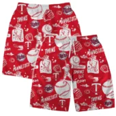 Minnesota Twins Red All Star Hawaiian Short - TeeAloha