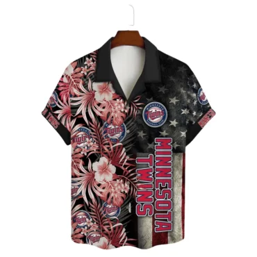 Minnesota Twins Sunset Vibes Hawaiian Shirt