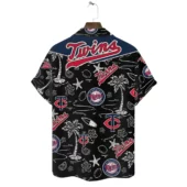 Minnesota Twins Tropical Spirit Hawaiian Shirt Back - TeeAloha