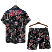 Minnesota Twins Tropical Spirit Hawaiian Shirt Back With Short - TeeAloha