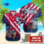 New England Patriots Coastal Escape Hawaiian Shirt