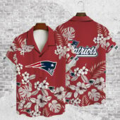 New England Patriots Coastal Kickback Hawaiian Shirt - TeeAloha