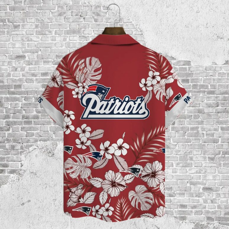 New England Patriots Coastal Kickback Hawaiian Shirt