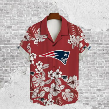 New England Patriots Coastal Kickback Hawaiian Shirt