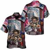 New England Patriots Tropical Game Hawaiian Shirt - TeeAloha