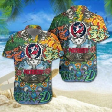 New England Patriots Tropical Wave Hawaiian Shirt