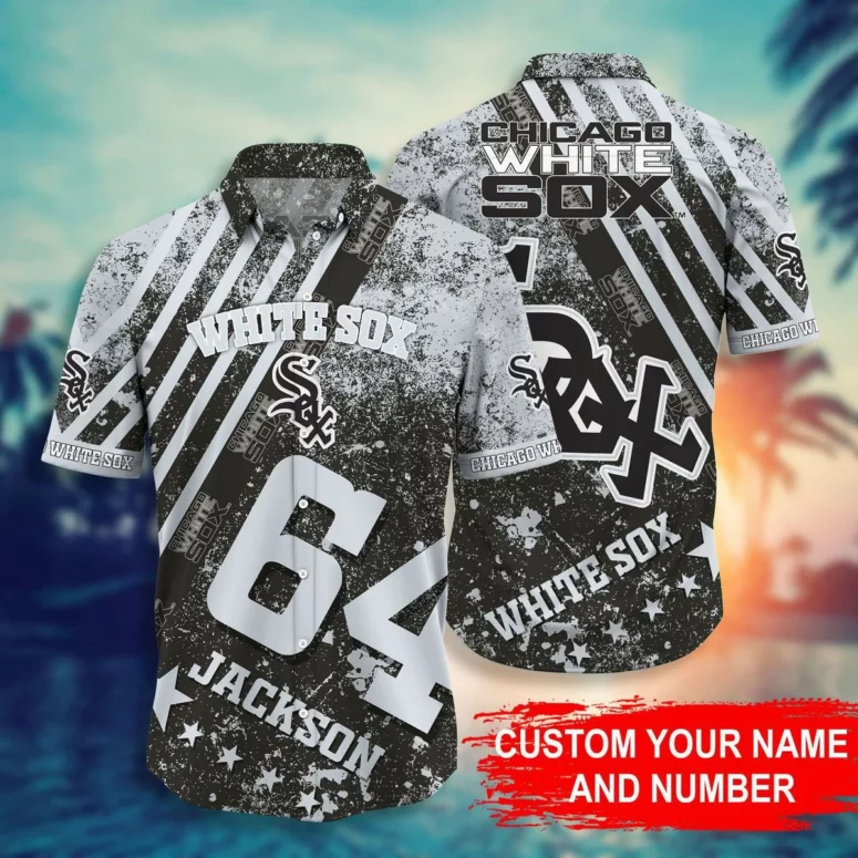 Personalized Chicago White Sox Tropical Breeze Hawaiian Shirt