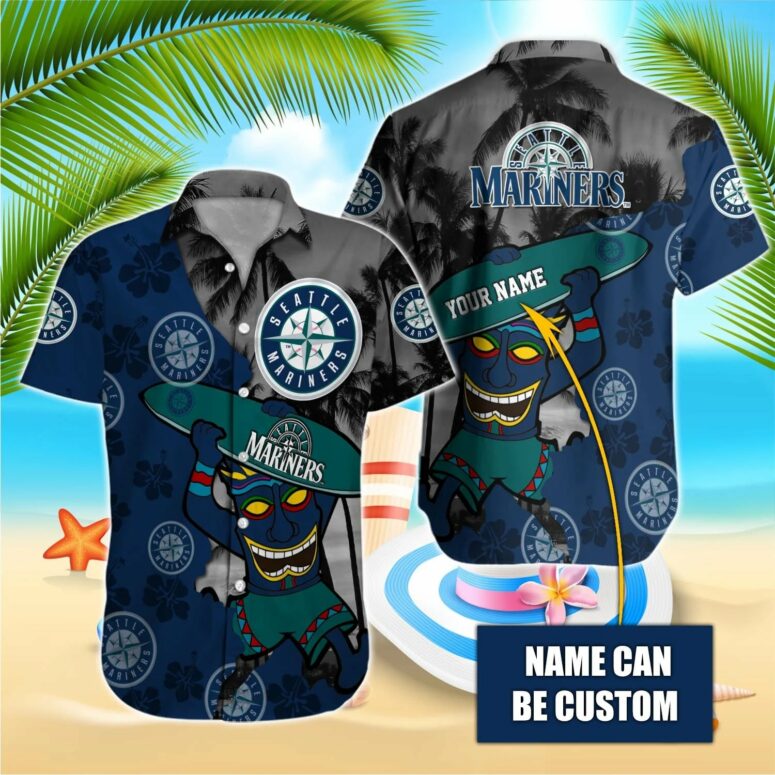 Personalized Seattle Mariners Aloha Horizon Hawaiian Shirt