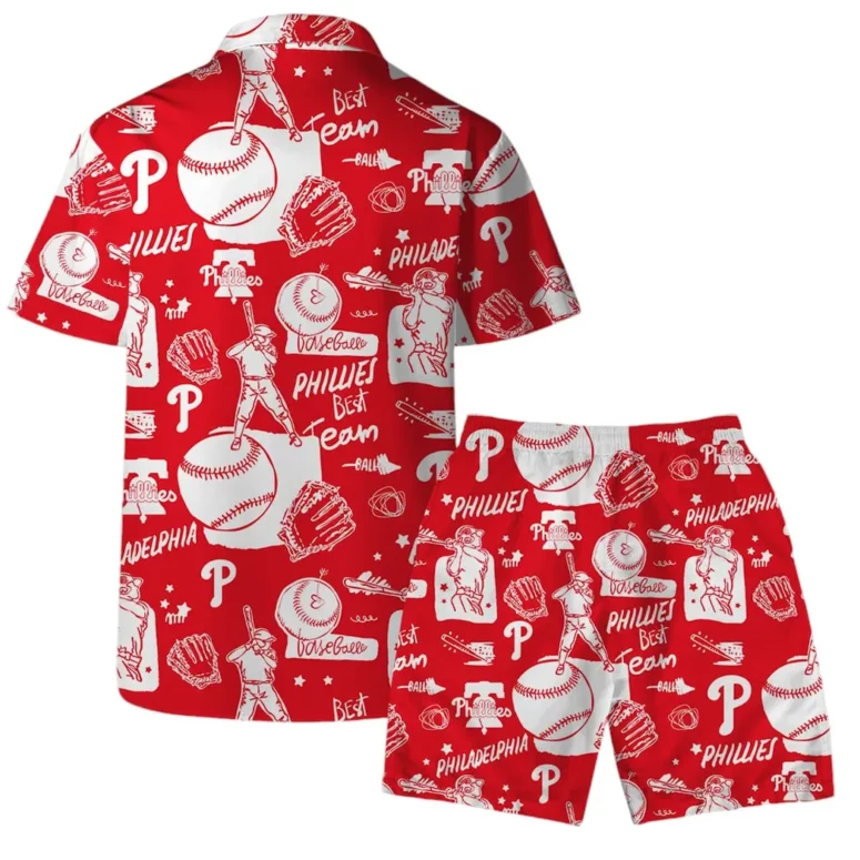 Philadelphia Phillies All-Star Doodle Hawaiian Shirt