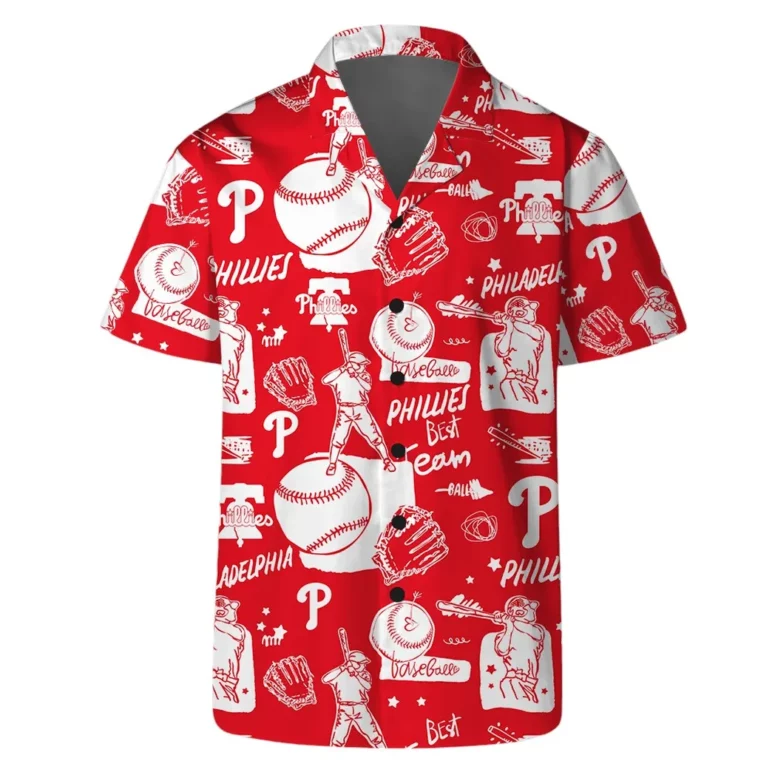 Philadelphia Phillies All-Star Doodle Hawaiian Shirt