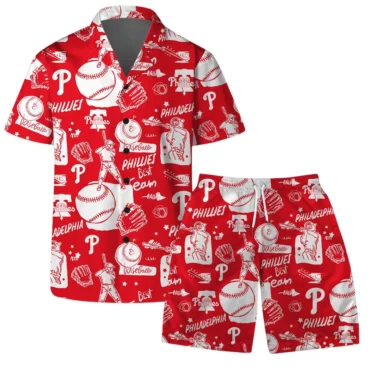 Philadelphia Phillies All-Star Doodle Hawaiian Shirt