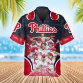 Philadelphia Phillies All Star Player Hawaiian Shirt Front - TeeAloha