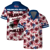 Philadelphia Phillies Coconut Tree Pattern Hawaiian Shirt - TeeAloha