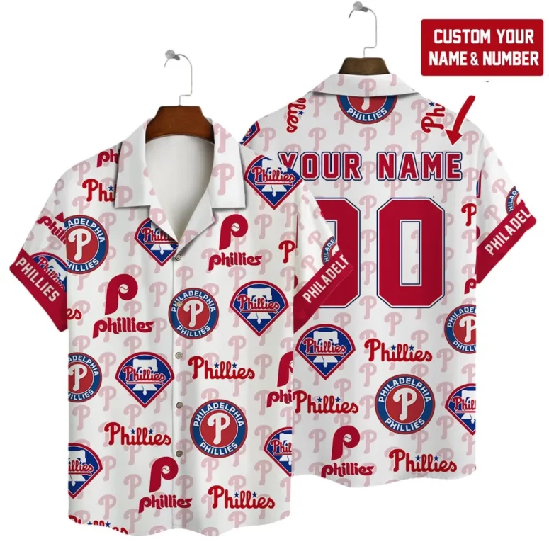 Philadelphia Phillies Custom Logo Hawaiian Shirt