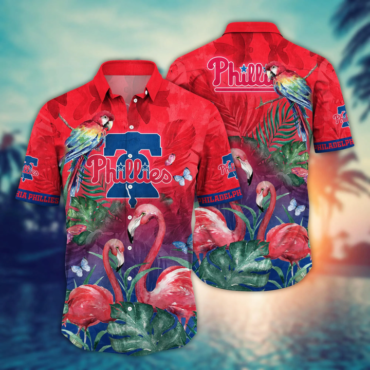 Philadelphia Phillies Flamingo Escape Hawaiian Shirt