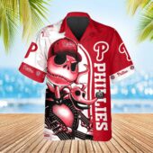 Philadelphia Phillies Halloween Spooktacular Hawaiian Shirt Front - TeeAloha