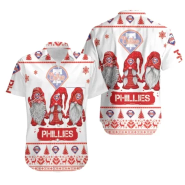 Philadelphia Phillies Holiday Gnome Hawaiian Shirt