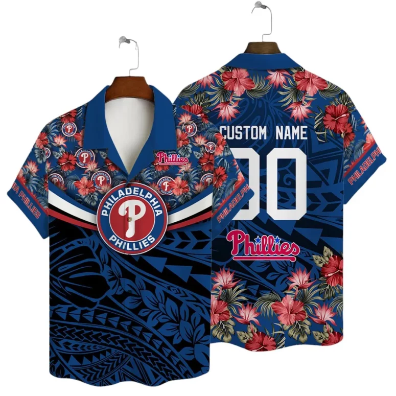 Philadelphia Phillies Island Floral Custom Hawaiian Shirt