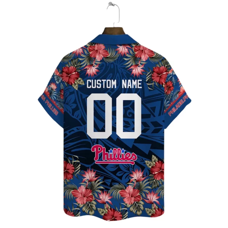 Philadelphia Phillies Island Floral Custom Hawaiian Shirt