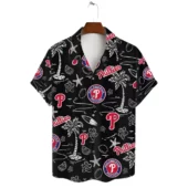 Philadelphia Phillies Island Nights Hawaiian Shirt Front - TeeAloha