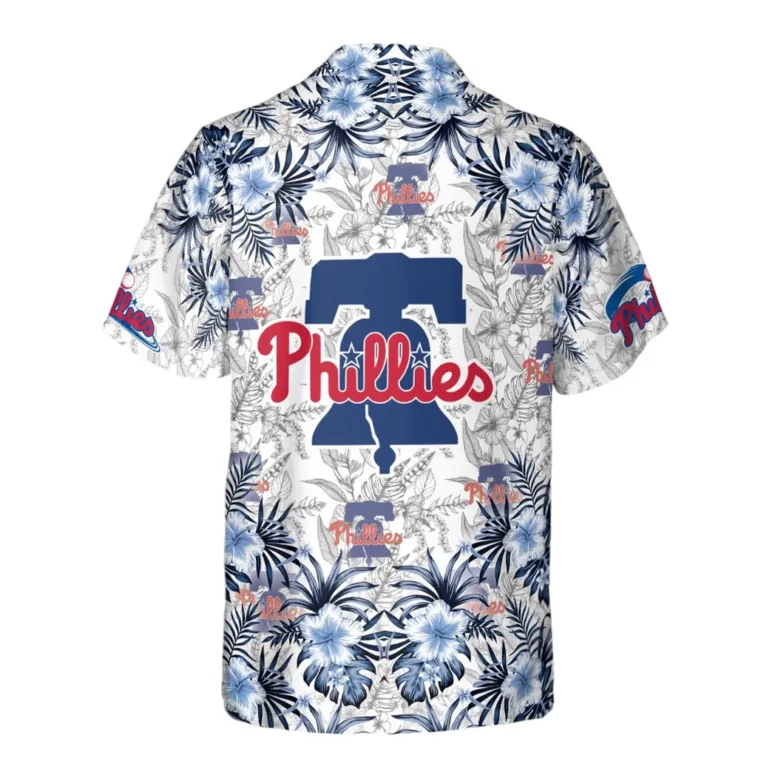 Philadelphia Phillies Liberty Bell Floral Hawaiian Shirt