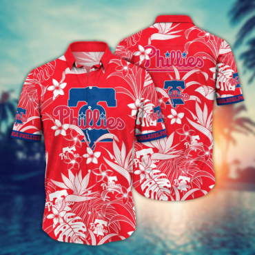 Philadelphia Phillies Monstera Breeze Hawaiian Shirt