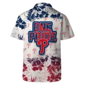 Philadelphia Phillies One Pride Hawaiian Shirt Back - TeeAloha