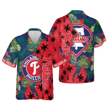 Philadelphia Phillies Palm Sunset Hawaiian Shirt