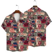 Philadelphia Phillies Retro Patchwork Hawaiian Shirt - TeeAloha